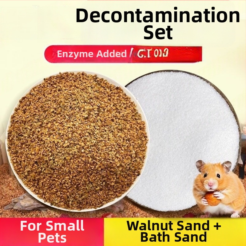 Dezodorujúca podstielka pre hamsterov — Vlašský piesok, bioenzýmy, granulovaný piesok, pre hamsterov