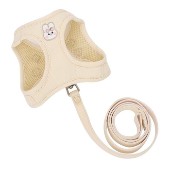 Mačji prsni remen za šetnje, prozračan pamuk i nehrđajući čelik, nije prilagodljiv