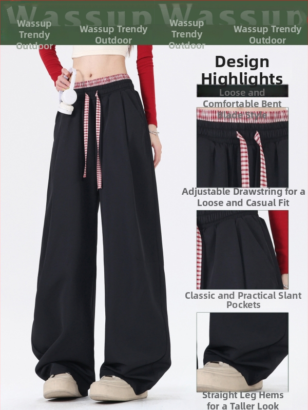 Hlače za brzo sušenje, otporne na habanje, mješavina kemijskih vlakana, karirani uzorak, za ljeto