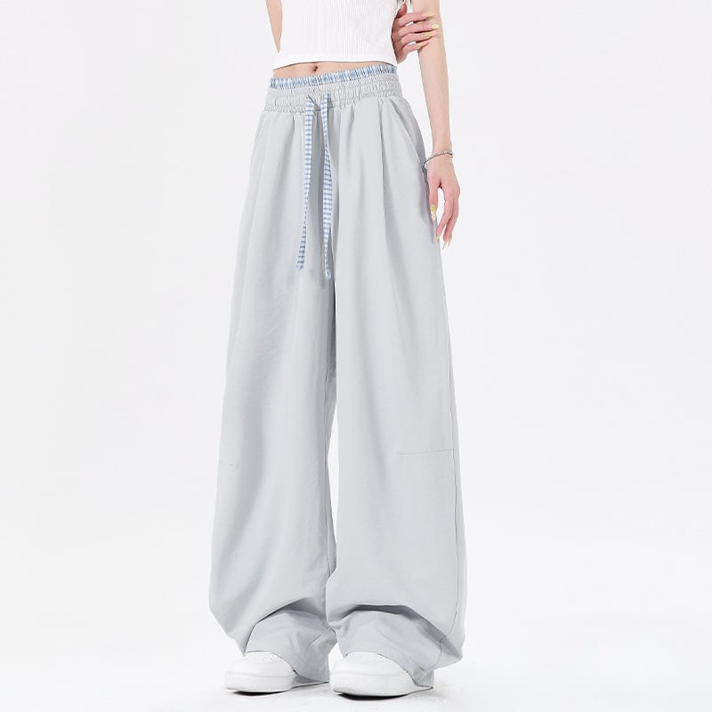 Hlače za brzo sušenje, otporne na habanje, mješavina kemijskih vlakana, karirani uzorak, za ljeto