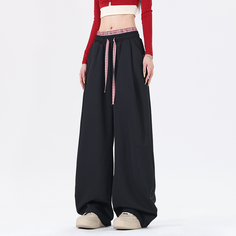 Hlače za brzo sušenje, otporne na habanje, mješavina kemijskih vlakana, karirani uzorak, za ljeto