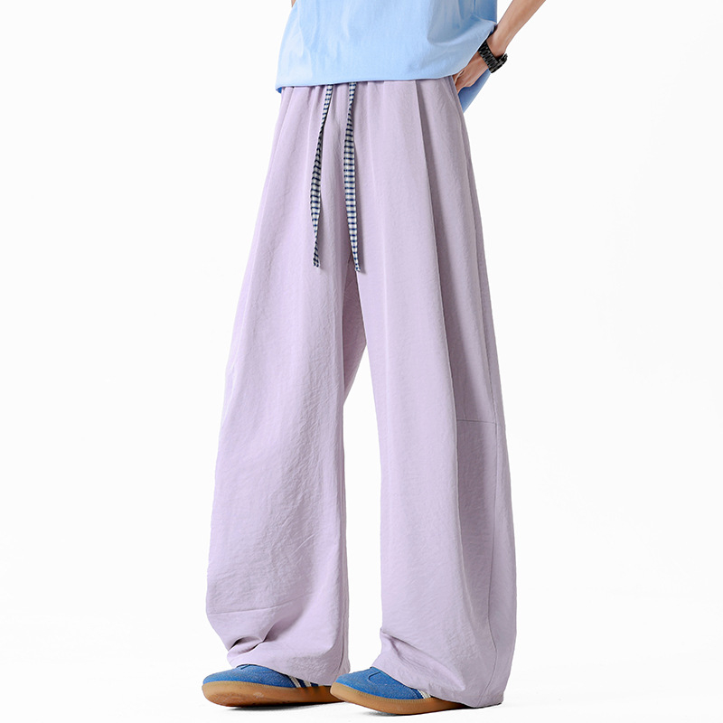 Hlače za brzo sušenje, otporne na habanje, mješavina kemijskih vlakana, karirani uzorak, za ljeto