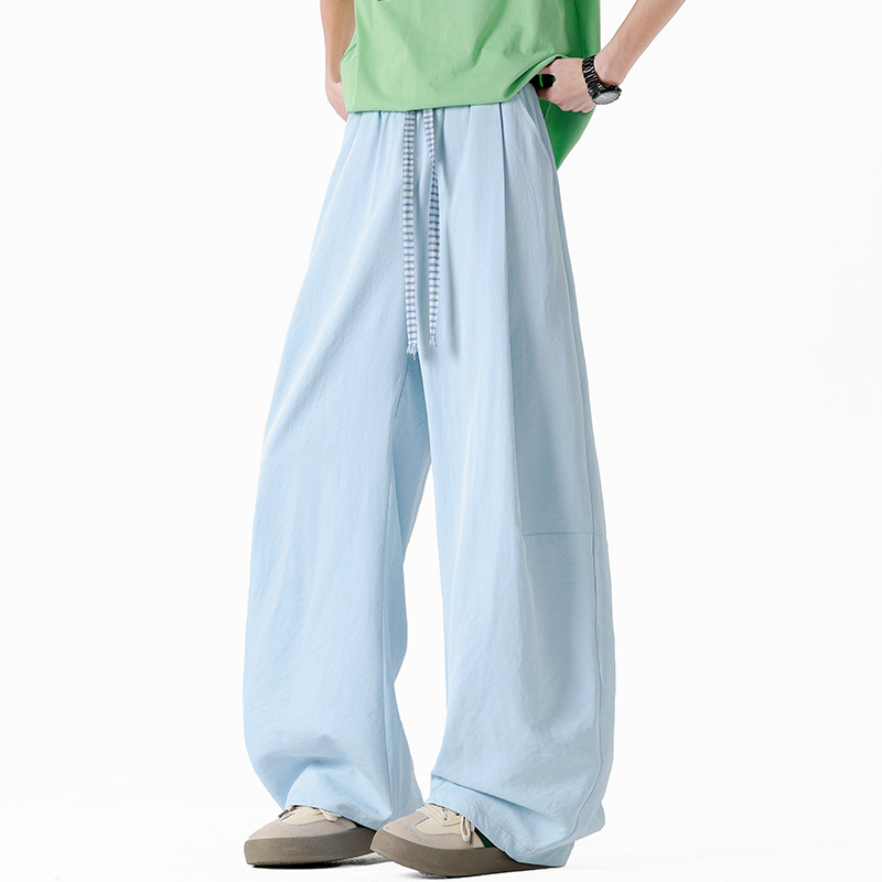 Hlače za brzo sušenje, otporne na habanje, mješavina kemijskih vlakana, karirani uzorak, za ljeto