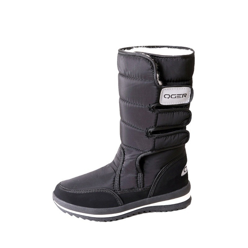 Unisex zimske čizme za snijeg s toplom vunenom podstavom, vodootpornom protukliznom tabom, visina do listova 20–28 cm