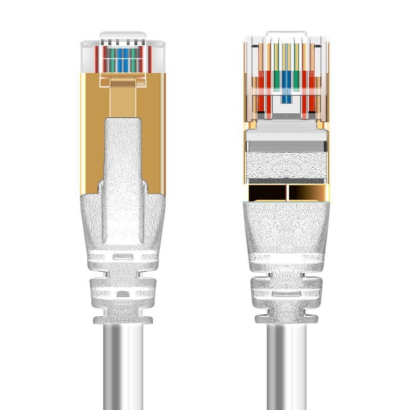 Καλώδιο δικτύου 10G από καθαρό χαλκό, Cat 6E γιγαμπίτ, με κρυστάλλινο συνδετήρα RJ-45, χωρίς ανάγκη για ρούτερ, οικιακό ευρυζωνικό