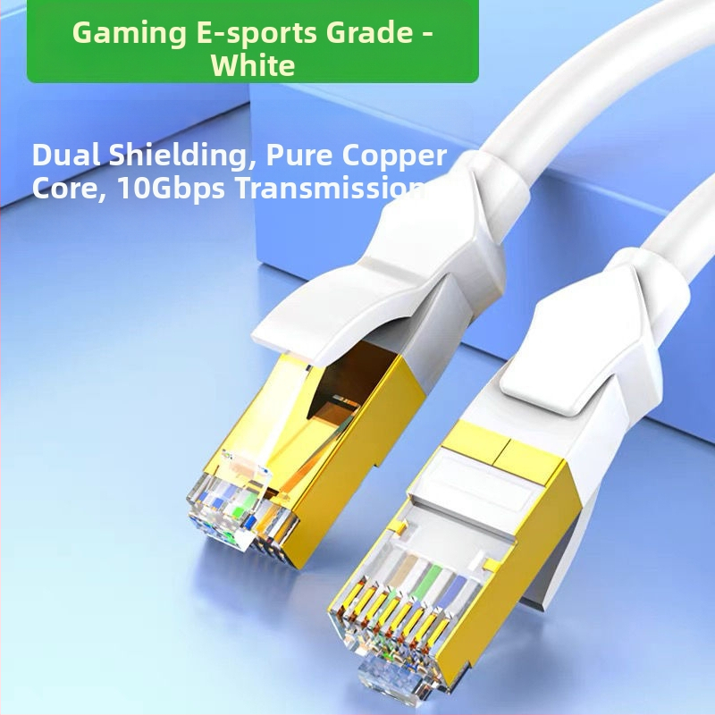 Καλώδιο δικτύου 10G από καθαρό χαλκό, Cat 6E γιγαμπίτ, με κρυστάλλινο συνδετήρα RJ-45, χωρίς ανάγκη για ρούτερ, οικιακό ευρυζωνικό