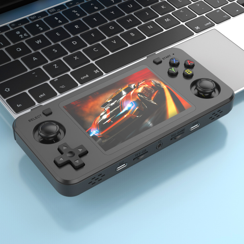 Kézi arcade konzol kettős joystickokkal, nyílt forráskódú Linux operációs rendszerrel, 3,5 hüvelykes kijelző, 64GB/128GB tárhely