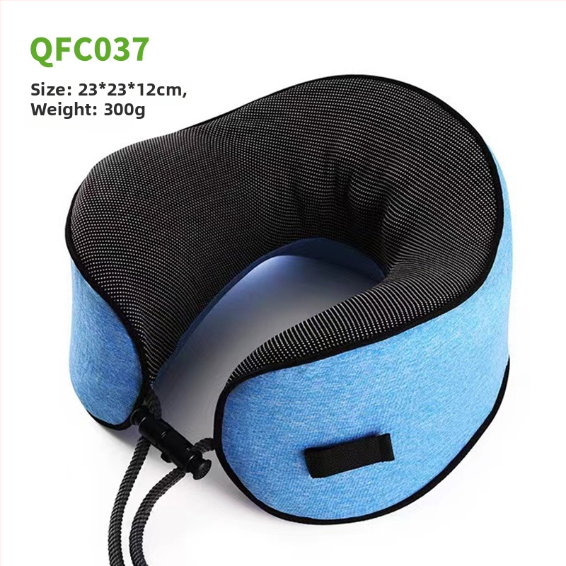 У-образена възглавничка за шия за възрастни, пълнеж от паметна пяна, ядро от чист памук, сертифицирана по EU ROHS