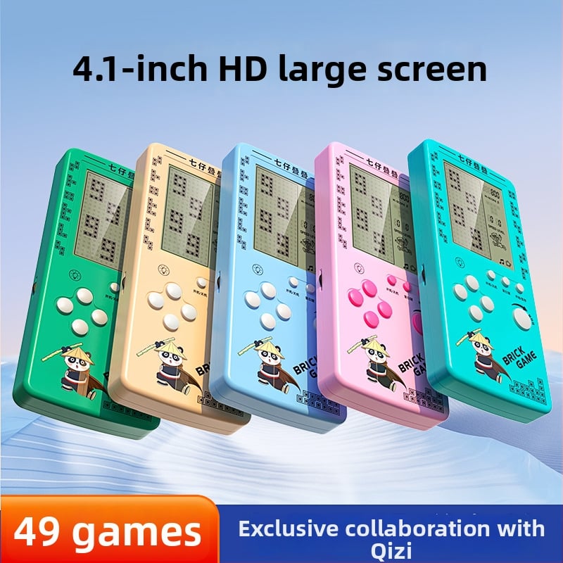 Prenosná konzola Tetris - nostalgický štýl, 1GB pamäť, jednému hráčovi, veľká obrazovka, ochrana očí