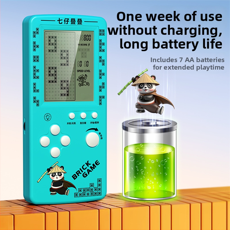 Prenosná konzola Tetris - nostalgický štýl, 1GB pamäť, jednému hráčovi, veľká obrazovka, ochrana očí