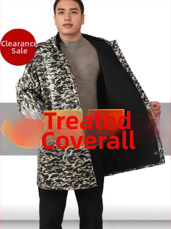 Zimný maskovací pracovný overal s fleecovou podšívkou, nepremokavý a olejodolný pre dospelých.