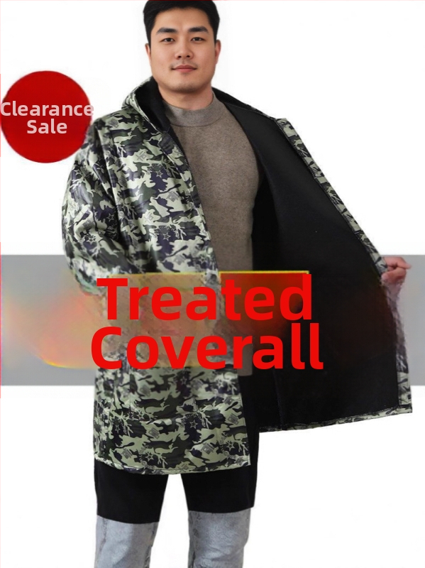Zimný maskovací pracovný overal s fleecovou podšívkou, nepremokavý a olejodolný pre dospelých.