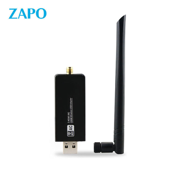 ZAPO W50L-5DB adaptor USB Wi‑Fi, RTL8812AU, 1200Mbps, dual-band 2.4/5GHz, suportă IEEE 802.11ac/a/b/g/n