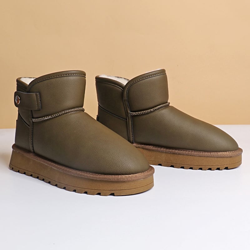 Uniszex téli pamutcipő integrált szőrszálas béléssel, plüss bélés, vastag gumitalp