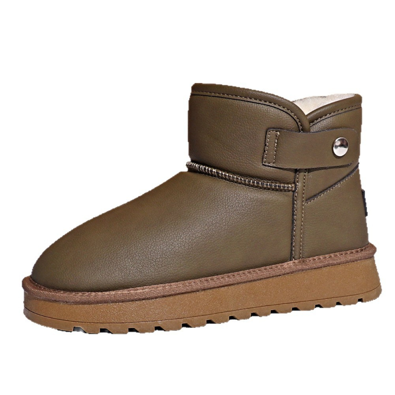 Uniszex téli pamutcipő integrált szőrszálas béléssel, plüss bélés, vastag gumitalp