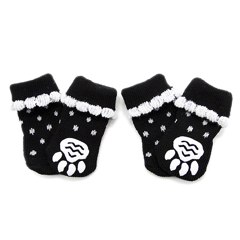 Kutyáknak való zokni – pamut, csúszásmentes; Anyag: Pamut; Alkalmazható: Kutya; Kategória: Zokni; Származás: Zhejiang