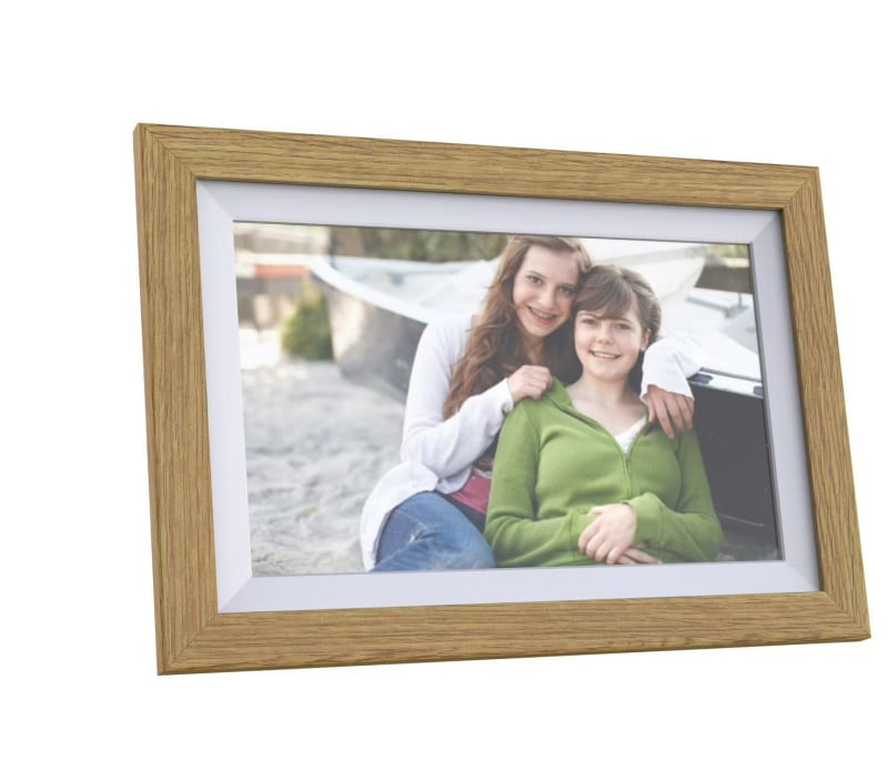 Intelligens digitális fotókeret érintőképernyővel, Wi‑Fi felhőalapú átvitel, Frameo támogatás, TF-kártya támogatás, 1280x800, 32GB