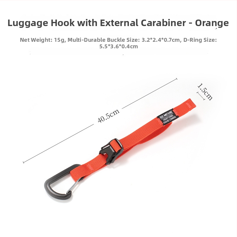 Ise Mount Kopča za prtljagu s remenom i vanjskim kopčom – Otporna na habanje, Prijenosno, Čvrsta traka