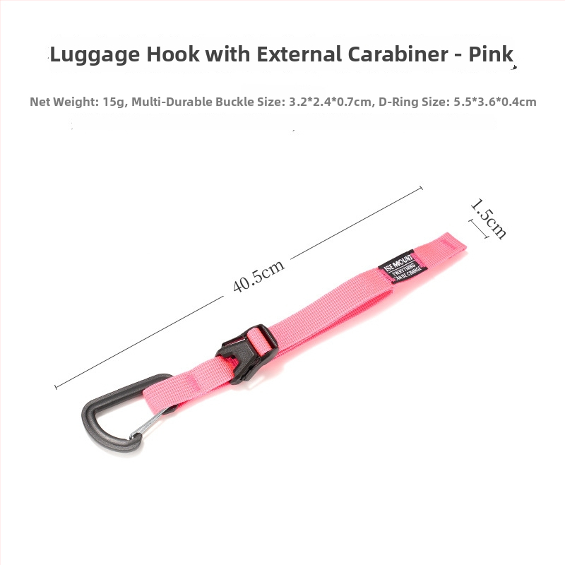 Ise Mount Kopča za prtljagu s remenom i vanjskim kopčom – Otporna na habanje, Prijenosno, Čvrsta traka