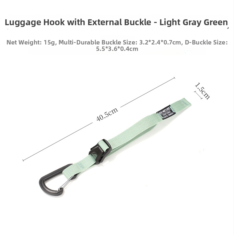 Ise Mount Kopča za prtljagu s remenom i vanjskim kopčom – Otporna na habanje, Prijenosno, Čvrsta traka