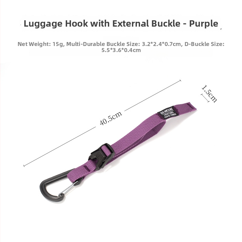 Ise Mount Kopča za prtljagu s remenom i vanjskim kopčom – Otporna na habanje, Prijenosno, Čvrsta traka