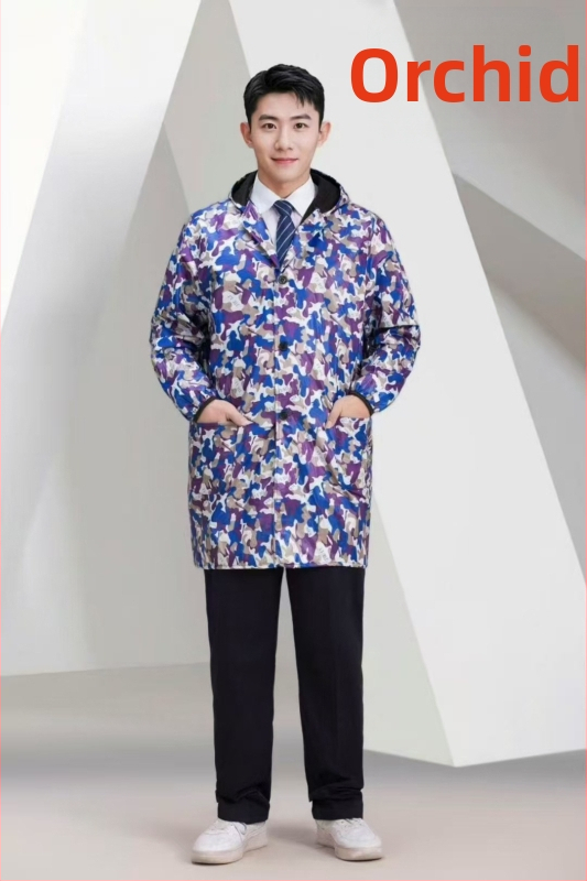 Zimná maskovaná pracovná bunda s fleecovou podšívkou, dlhé rukávy, pre továreň a sklad