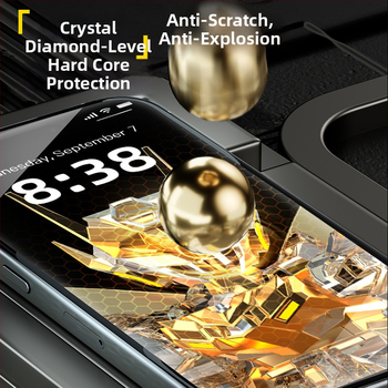 Стъклен протектор за екран за iPhone 14 Pro Max — пълно покритие, анти поверителност, анти отпечатъци, прахоустойчив