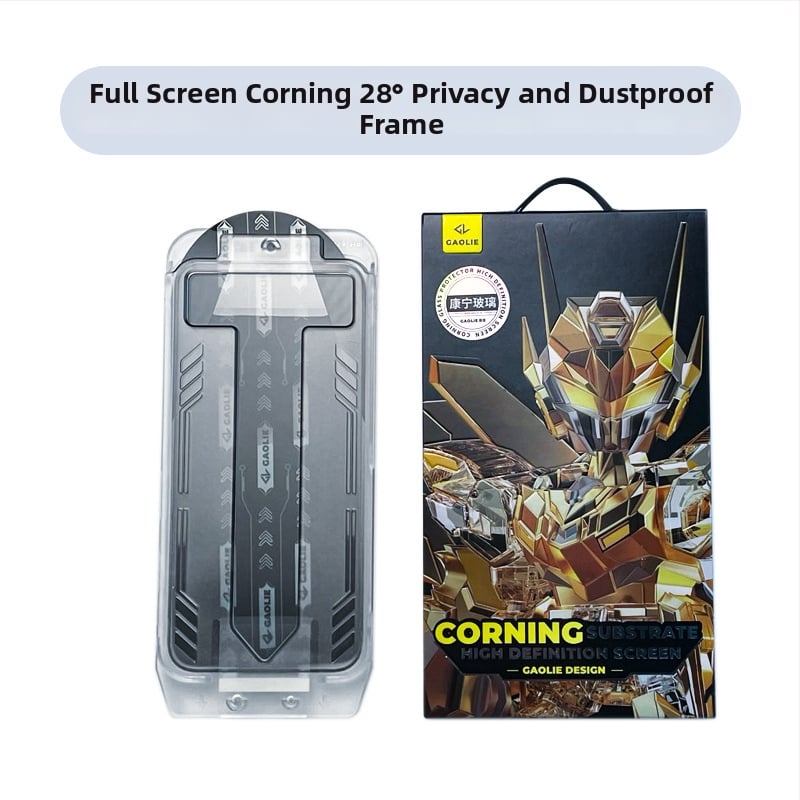 Стъклен протектор за екран за iPhone 14 Pro Max — пълно покритие, анти поверителност, анти отпечатъци, прахоустойчив