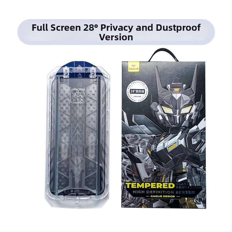 Стъклен протектор за екран за iPhone 14 Pro Max — пълно покритие, анти поверителност, анти отпечатъци, прахоустойчив