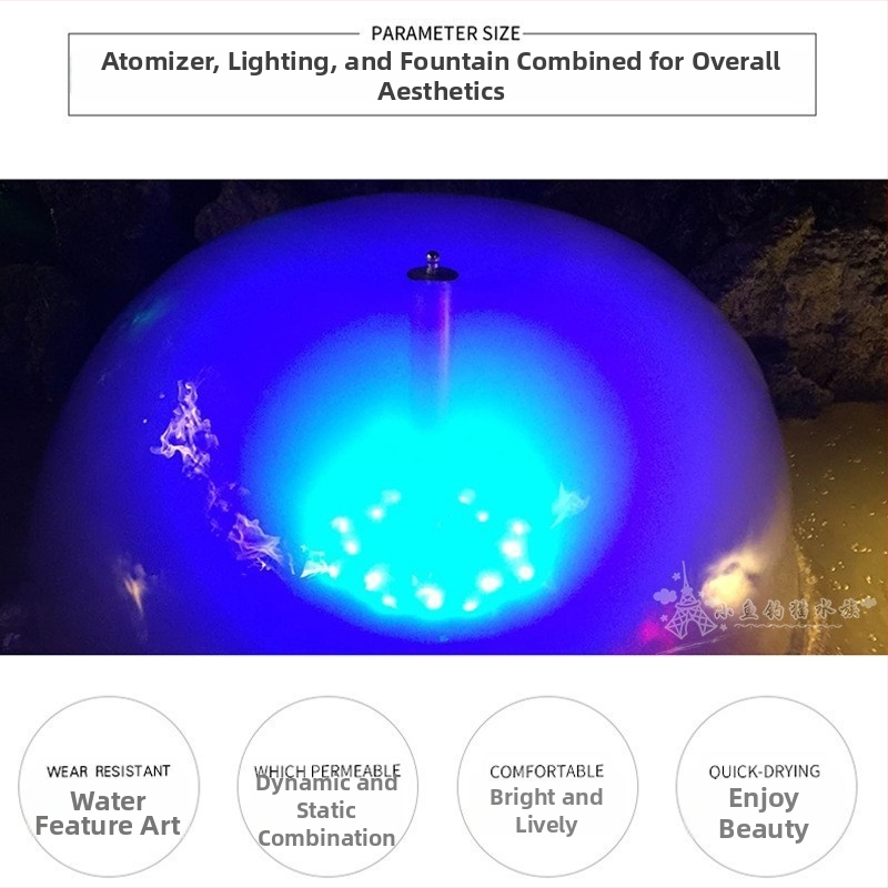 HQ-3248MF/4048MF/5048MF τοπικό σιντριβάνι με μορφή μανιταριού, αντλία αερισμού, LED φως и ατμοποίηση