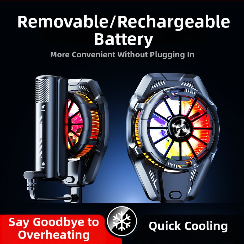 Bezdrôtový chladič pre mobilný telefón BINBO/HOOYS SRQ-X25, 3W, ABS, polovodičové chladenie, tri rýchlosti