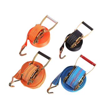 Kétfogú rögzítőhevederek teherfuvarozáshoz, poliészter feszítő mechanizmussal