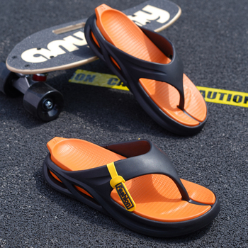 Muške japanke za plažu, ljeto 2025, s debelim potplatom, PVC gornji dio, EVA đon, injekcijski oblikovan đon