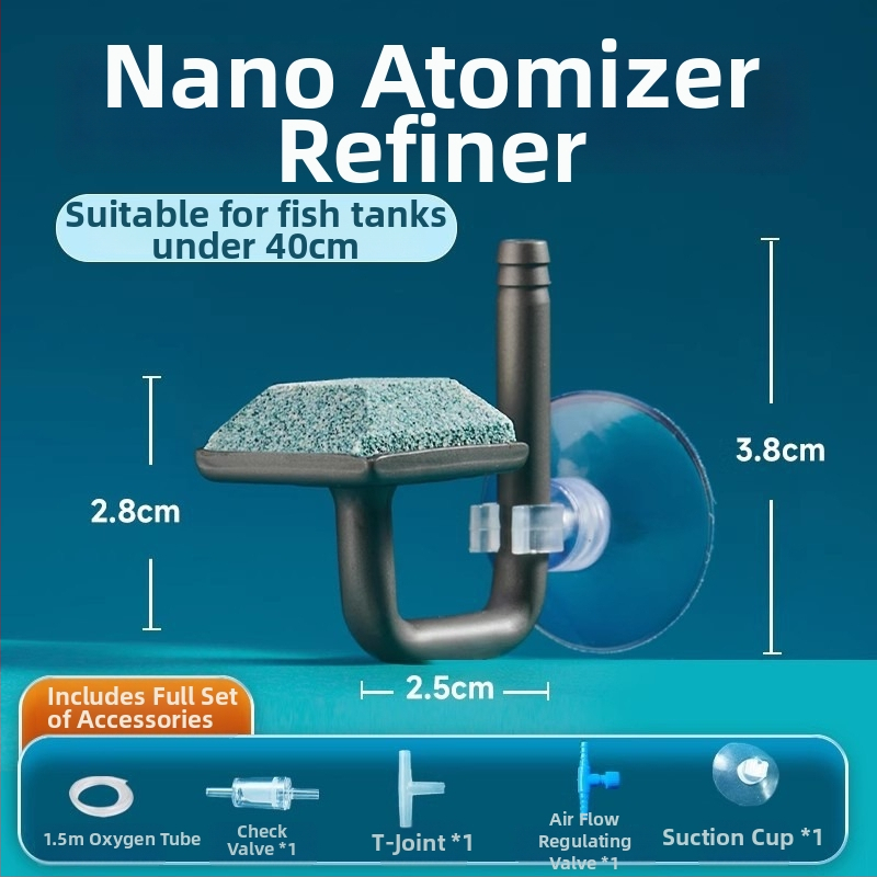 Oprema za akvarij – Nano zračni disk s atomiziranim mjehurićima, tih, 130 g