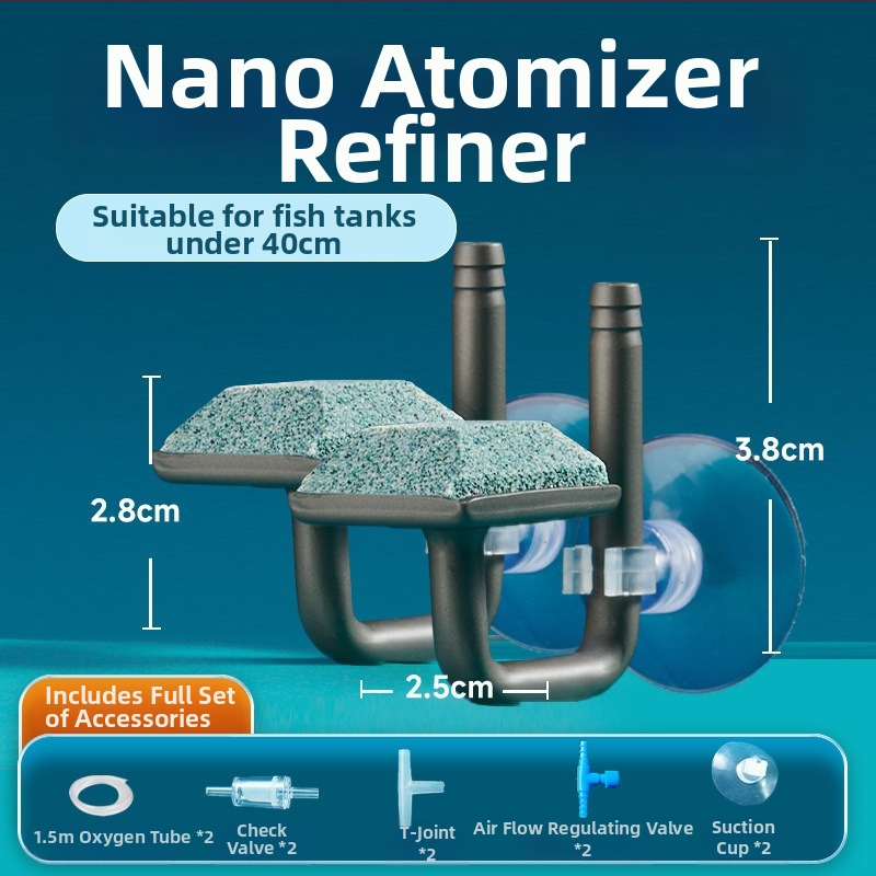Oprema za akvarij – Nano zračni disk s atomiziranim mjehurićima, tih, 130 g
