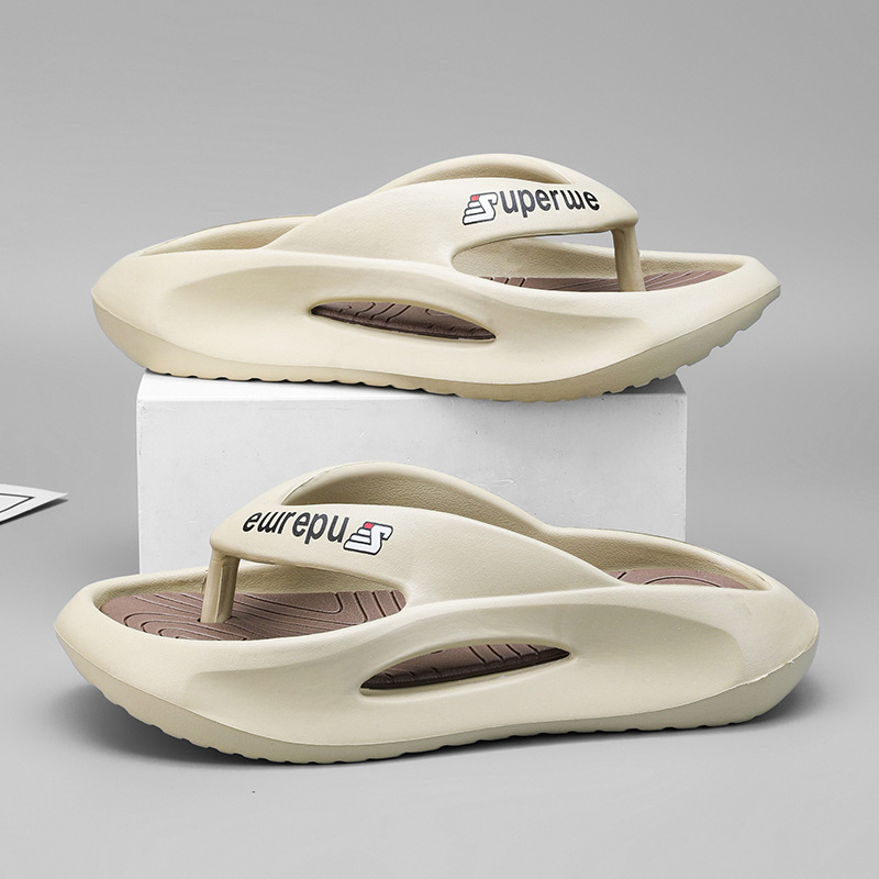 Flip-flops EVA pentru bărbați, talpă groasă anti-derapare, stil tineresc, vară 2025