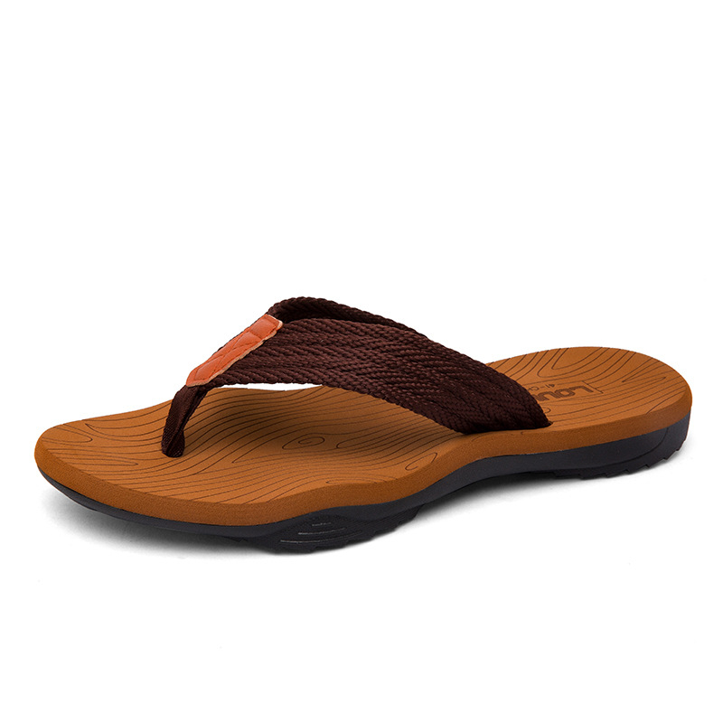 Muške platnene japanke s PU potplatom, otvoreni prst, Slip-On, ljetni model 2025