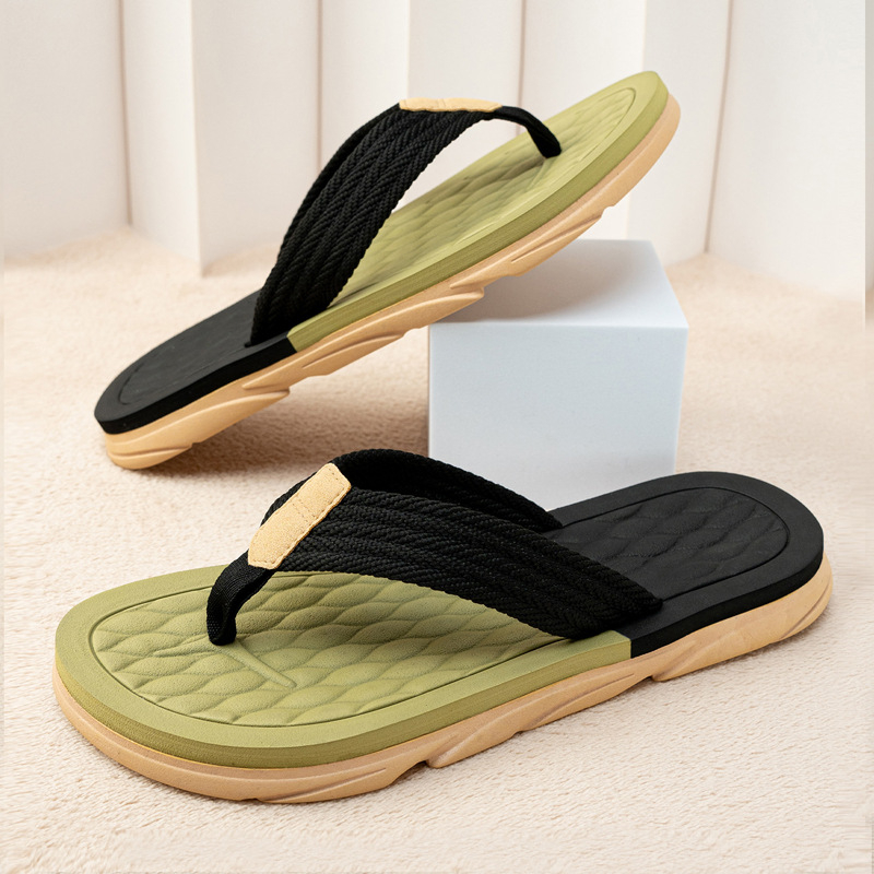 Șlapi bărbați EVA — degete deschise, respirabile, antiderapante, rezistente la uzură, talpă injectată