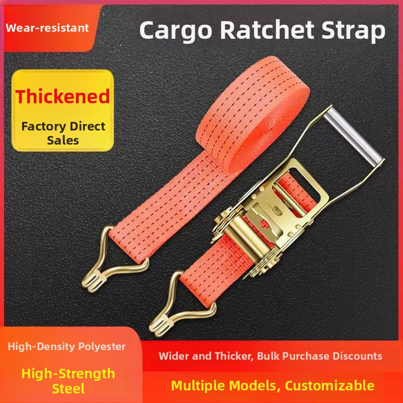 Kamion rakomány heveder ratchet feszítő és automata csattal — Nehéz terhelés; Márka: Other; Alkalmazás: Other