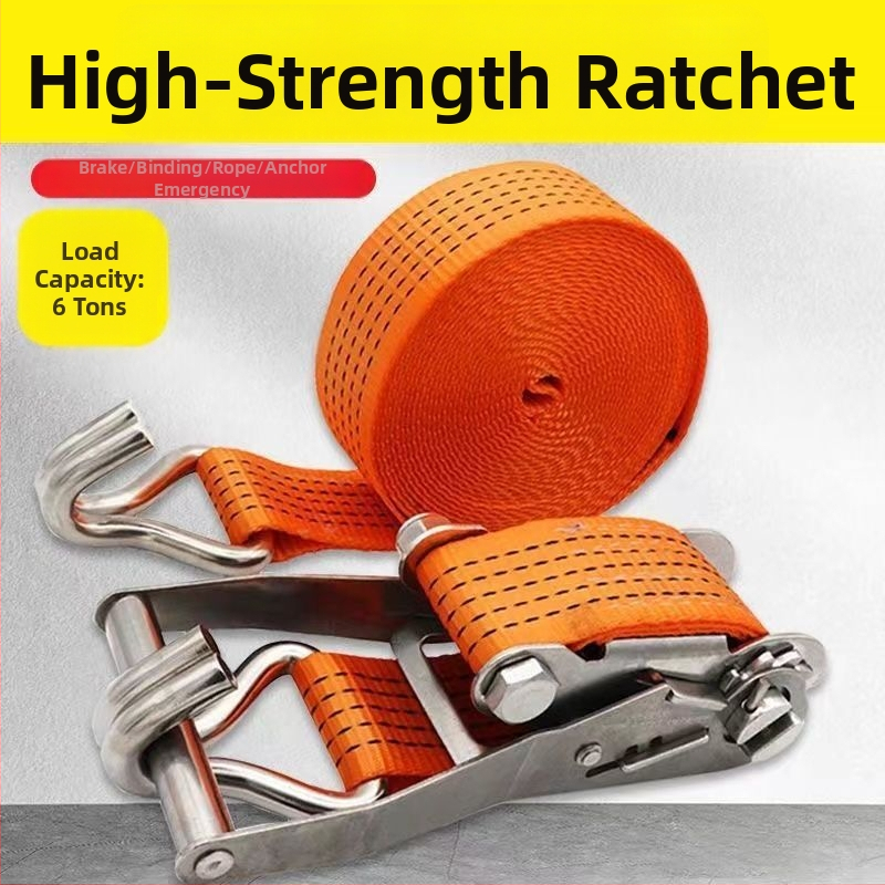 Kamion rakomány heveder ratchet feszítő és automata csattal — Nehéz terhelés; Márka: Other; Alkalmazás: Other