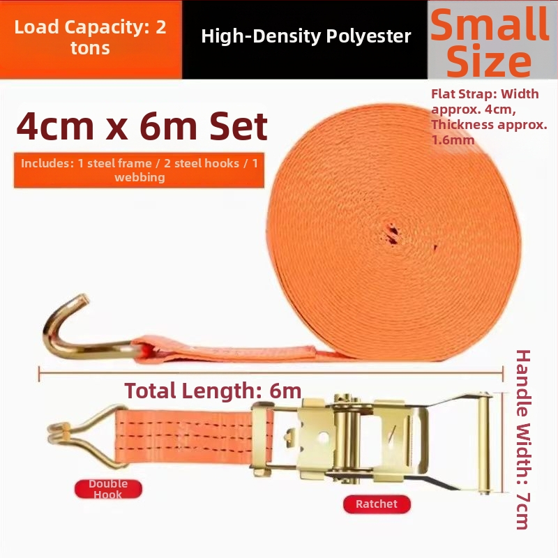 Kamion rakomány heveder ratchet feszítő és automata csattal — Nehéz terhelés; Márka: Other; Alkalmazás: Other