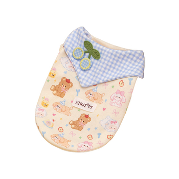 Vestă de câine din bumbac pentru rase mici (Maltese și Yorkie) – Primăvară-Toamnă, stil casual, Xinji (Bumbac; Primăvară-Toamnă; Casual; Xinji)