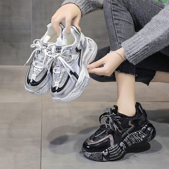 Pantofi dama cu talpă groasă, iarnă și toamnă, talpă EVA, vârf rotund