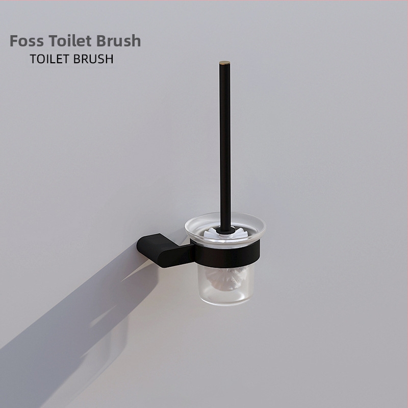 Set kupaonskih dodataka od nehrđajućeg čelika s brušenim završnim obradom — šest dijelova i više — moderni minimalistički stil