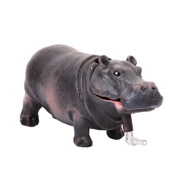 Ukras za akvarij s hipopotamom, PVC materijal, Pudeng marka, krajobrazni postavljanje, poboljšava ekološko okruženje