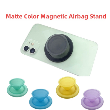 Magnetska držač za telefon s airbagom — Snap-on, ABS+TPU, okrugla baza, opća namjena, kompatibilan s MagSafe za zakrivljenu ivu