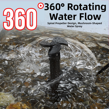 Υποβρύχια αντλία ενυδρείου – 3-σε-1 συμπαγής αντλία κυμάτων για ενυδρεία χελώνων, κυκλοφορία νερού και αερισμός, περιστρεφόμενη ροή