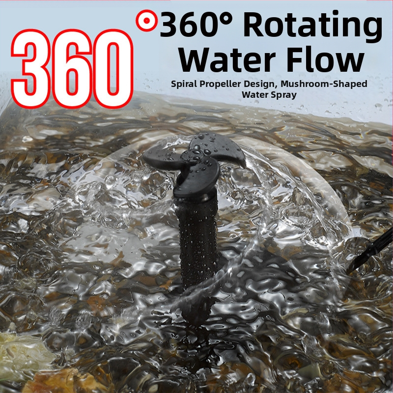 Υποβρύχια αντλία ενυδρείου – 3-σε-1 συμπαγής αντλία κυμάτων για ενυδρεία χελώνων, κυκλοφορία νερού και αερισμός, περιστρεφόμενη ροή