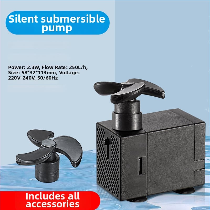 Υποβρύχια αντλία ενυδρείου – 3-σε-1 συμπαγής αντλία κυμάτων για ενυδρεία χελώνων, κυκλοφορία νερού και αερισμός, περιστρεφόμενη ροή