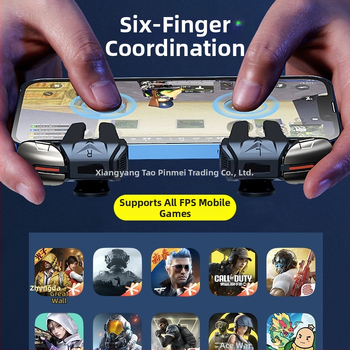 Μηχανικό κουμπί ώμου για κινητά με έξι δάχτυλα - ασύρματο, μη τυπική διεπαφή, αρχάριος